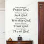 Christian Design Wall Mural Stickers