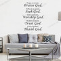 Christian Design Wall Mural Stickers