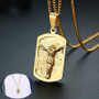 Gold Tone Jesus Cross Necklaces