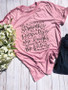 Slogan Pretty Cotton T-shirt