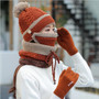 Women Winter Warm Knitted Beanies Set