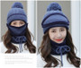 Women Winter Warm Knitted Beanies Set