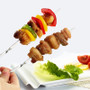 Reusable flat stainless steel barbecue skewers bbq Needle stick
