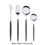 Stainless Steel Black Gold Cutlery Set Dinnerware