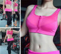 Zipper Push Up Sports Bras