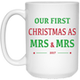 Mrs & Mrs First Christmas Mug