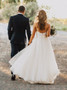 Chic Ivory Wedding Dress Cheap Elegant Lace Wedding Dress #ER300
