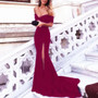 Black Mermaid Bridesmaid Dress Cheap Long Bridesmaid Dress #ER031