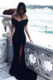 Black Mermaid Bridesmaid Dress Cheap Long Bridesmaid Dress #ER031