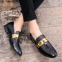 Gold Detailed Loafers