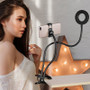 Photo studio LED ring light with phone holder