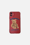 Fluffy Bear Brown iPhone Case