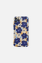 Retro Art Oil Painting Flowers Blue iPhone Case