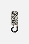 Zebra Pattern Black Bracelet iPhone Case