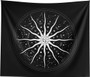 Sun and Moon Zodiac Mandala Wall Tapestry