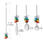 7 Chakras Prism Crystal Suncatcher 3pcs/set