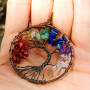 7 Chakras Tree Of Life Handmade Necklace