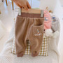 Plus velvet casual pants 2020 winter baby casual trousers children's kindergarten magic pants girls beam pants CK009-Alibaba