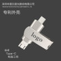 Manufacturer 16g32g metal rotating three-in-one high-speed 3.0 mobile phone U disk type-c Android phone USB flash drive customization-Alibaba