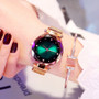 Luxury Women Stainless Steel Quartz Watches Fashion Diamond Ladies Starry Sky Magnet Watch Waterproof Female Wristwatch