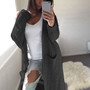 2020 autumn/winter wish hot knit sweater European and American style long double pocket full body twist sweater