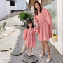 Girls dress autumn parent-child dress 2020 new mother and women's dress children Korean style western little girl princess dress