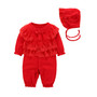 Baby clothes foreign trade spring and autumn new girls net yarn one-piece girls' dresses baby onesies