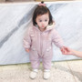 Mini Beibei City Children's Fleece Climbing Clothes Symmetrical Vase Printing Fight Net Yarn Flying Sleeve Cotton One-piece Baby-Alibaba