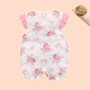 Summer Newborn Baby Lace Net Yarn One-piece Baby Full Moon Clothes Out Clothes Free Bib