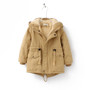 Autumn and winter new boys plus velvet thick warm hooded swallowtail windbreaker winter jacket winter children's jacket