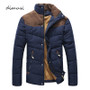 Winter Jacket Men Warm Casual Parkas Cotton Stand Collar Winter Coats Male Padded Overcoat Outerwear Clothing4XL,YA332