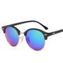 Hot  Sunglasses Women Popular Brand Designer Retro men Summer Style Sun Glasses Rivet Frame Colorful Coating Shades