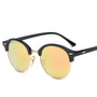 Hot  Sunglasses Women Popular Brand Designer Retro men Summer Style Sun Glasses Rivet Frame Colorful Coating Shades