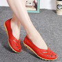 Flats For Women  Comrfort Genuine Leather Flat Shoes Woman Slipony Loafers Ballet Shoes Female Moccasins Big Size 35-44