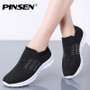 PINSEN New 2019 Autumn Sneakers Women Shoes Breathable Casual Flats Shoes Woman Slip-on Comfortable Ladies Shoes tenis feminino