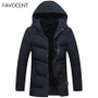 FAVOCENT Good Quality Men Jacket Super Warm Thick Mens Winter Parkas Long Coats with Hood for Leisure Men Parka Plus Size 4XL