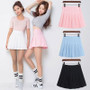 Fashion Summer high waist pleated Mini Skirts Short Under it