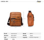 JEEP BULUO Luxury Brand Men Messenger Bags Crossbody Business Casual Handbag Male Spliter Leather Shoulder Bag Large Capacity