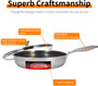 stainless steel frying pan with lid Nonstick