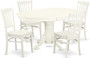 East West Furniture Dinette set 6 Fantastic wood dining chairs