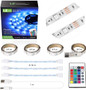 LE LED Strip Lights for TV, 6.56Ft RGB Color Changing TV Backlights with Remote, USB Powered Bias Lighting