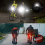 LED Bicycle Light Set 2400 mAh Power Bank, Mountain Bike Lights for Night Riding.