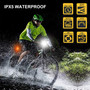 LED Bicycle Light Set 2400 mAh Power Bank, Mountain Bike Lights for Night Riding.