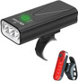 USB Rechargeable Bike Light Set, 3 Light Mode Fits All Bicycles.