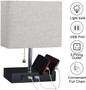 Nightstand Lamp for Bedroom, Living Room, Reading, Office