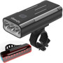 4000 Lumen Bicycle Lights Front and Back with Power Bank Function.