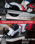 Cordless Circular Saws, Two 24 Teeth Blades 20V 4.0Ah Battery and Charger Included.