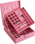 Two-Layer Lint Jewelry Organizer with Lock