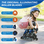 Xino Sports Kids Inline Skates for Girls & Boys - Adjustable Roller Blades with LED