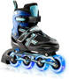 Xino Sports Kids Inline Skates for Girls & Boys - Adjustable Roller Blades with LED